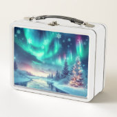 Lunch Box aurora borealis/Noël/hiver (Devant)