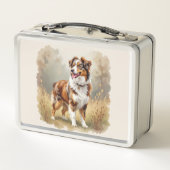 Lunch Box Australian Shepherd Dog Red Merle Aussie (Dos)