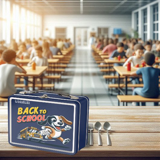 Lunch Box Autobus en forme d'os de retour à l'école