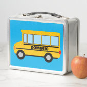 Lunch Box autobus scolaire américain jaune classique tirant  (En situation)
