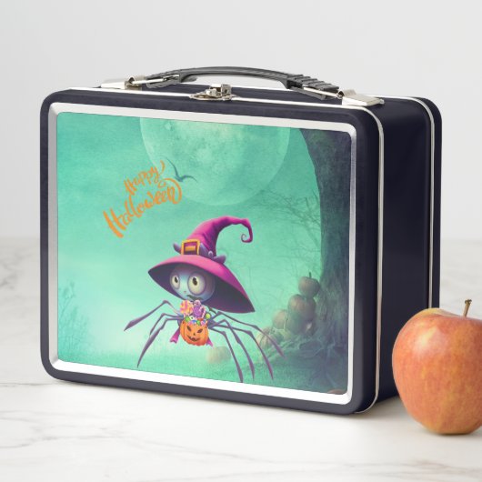 Lunch Box Automne/automne/araignée/sorcière/halloween (En situation)