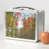 Lunch Box Automnes Arbres et Ciel bleu Automne Photographie  (En situation)
