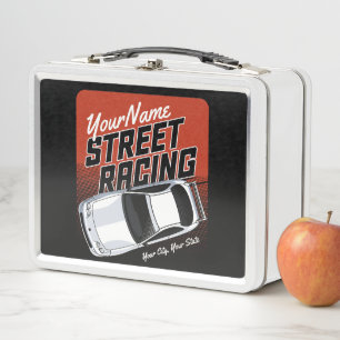 Lunch Box Automobile de course de rue personnalisée