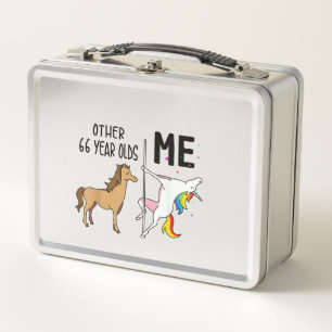 Lunch Box Autres cadeaux de licorne 66 ans d'anniversaire et