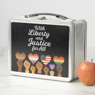 Lunch Box Avec la Liberté et la Justice pour Tous Protestati