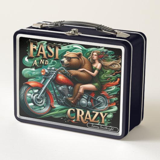 Lunch Box Aventure attend avec ours et cavalier (Devant)