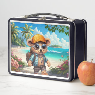 Lunch Box Aventures ensoleillées avec ours de plage - Prêt p