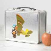 Lunch Box Avion rétro de dessin (En situation)