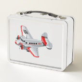Lunch Box Avion rétro de dessin (Dos)