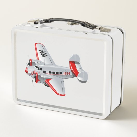 Lunch Box Avion rétro de dessin (Dos)