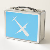 Lunch Box Avion sur Ciel Bleu Lumière, personnalisable (Devant)