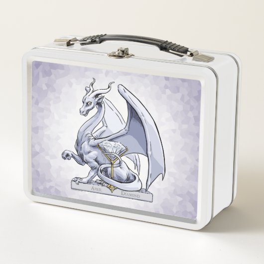 Lunch Box Avril Dragon de Pierre de naissance : Diamant (Devant)