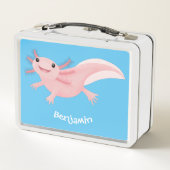 Lunch Box axolotl rose pâle (Dos)