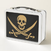 Lunch Box Aztec Gold Crâne et cutlass Pirate Calico Jack (Dos)