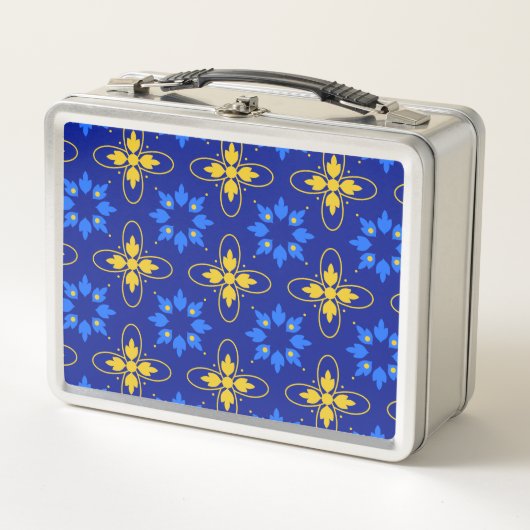 Lunch Box Azulejo bleu et jaune (Devant)