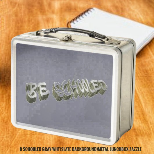 Lunch Box B Grey-Wht (Ardoise)