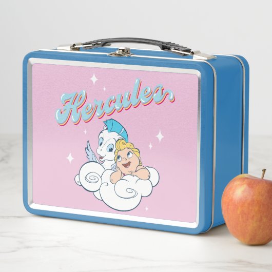 Lunch Box Baby Hercules and Pegasus on a Cloud Metal Lunch B (En situation)