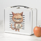 Lunch Box Bad Attitude Chat Mugshot - Drôle Feline Design (En situation)