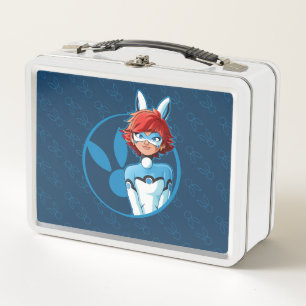 Lunch Box Badge Bleu Bunnyx