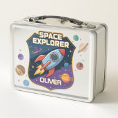 Lunch Box Badge d'explorateur spatial mignon (Dos)