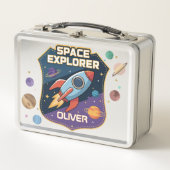 Lunch Box Badge d'explorateur spatial mignon (Devant)