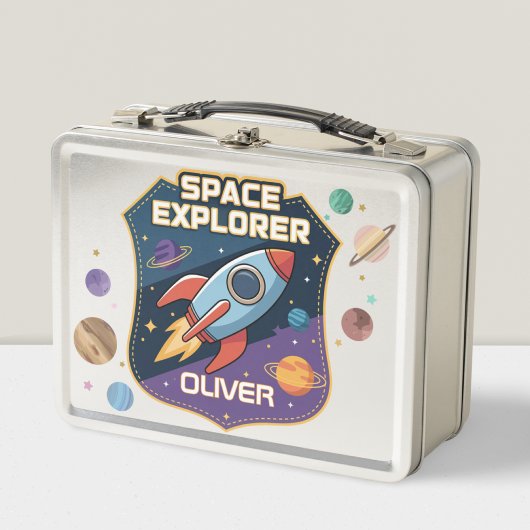 Lunch Box Badge d'explorateur spatial mignon
