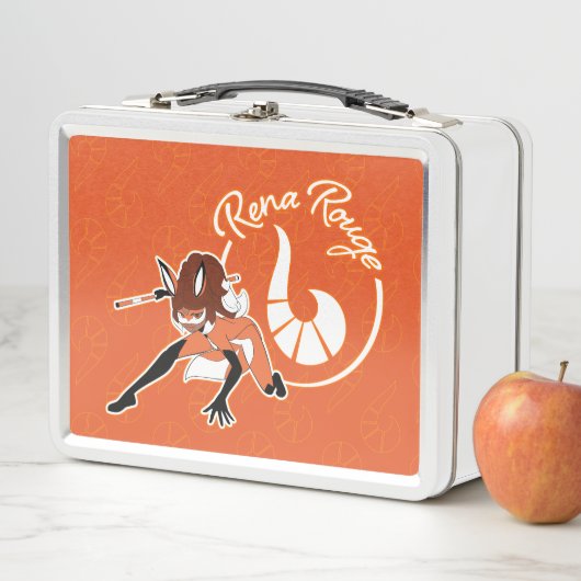 Lunch Box Badge Rena Rouge (En situation)