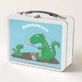 Lunch Box Baguettes mignonnes grillant des marshmallows dess (Devant)