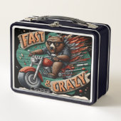Lunch Box Balade en moto sauvage de l'ours (Devant)