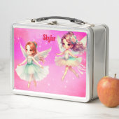 Lunch Box Ballerina avec ailes métal boîte à lunch (En situation)