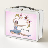 Lunch Box Ballerina en bleu rose personnel (Devant)