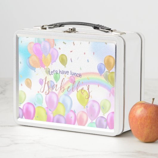 Lunch Box Balloon Pastel (En situation)