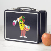 Lunch Box Banane en peintre avec pinceau (En situation)