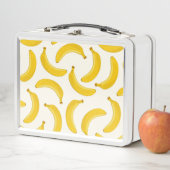 Lunch Box Bananes Impression de fruits tropicaux, Jaune et B (En situation)