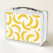 Lunch Box Bananes Impression de fruits tropicaux, Jaune et B (Dos)