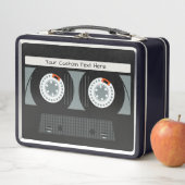 Lunch Box Bande Casette Retro texte personnalisé (En situation)