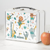 Lunch Box Bande d'animaux de dessin (En situation)