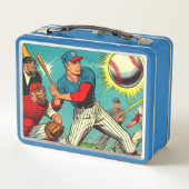 Lunch Box Bande dessinée de baseball rétro (Dos)