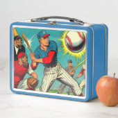 Lunch Box Bande dessinée de baseball rétro (En situation)