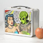 Lunch Box Bande dessinée de science fiction Alien rétro (En situation)