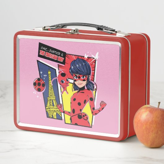 Lunch Box Bande dessinée Miraculaire Ladybug Parisienne (En situation)