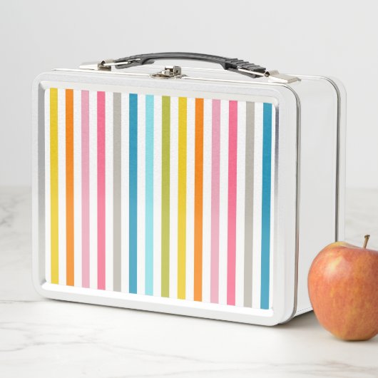 Lunch Box Bandes arc-en-ciel estivales (En situation)