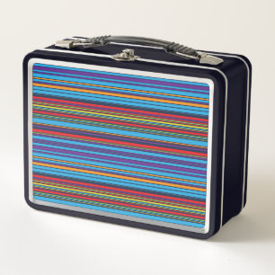 Lunch Box Bandes de violet bleu mignonne