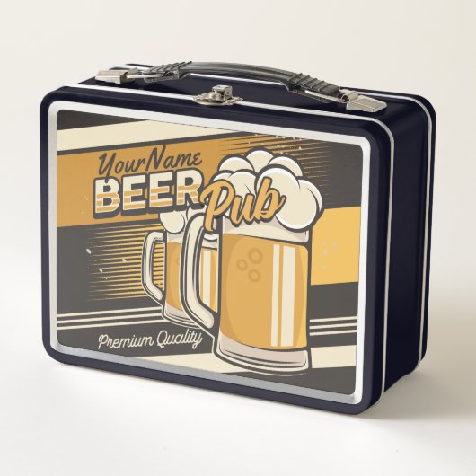 Lunch Box Bar de pub de bière froide Premium personnalisé (Devant)