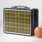 Lunch Box Barclay Tartan avec vos initiales, Scottish Plaid (En situation)