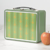 Lunch Box Baroque motif floral avec bordure (En situation)