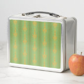 Lunch Box Baroque motif floral avec bordure (En situation)