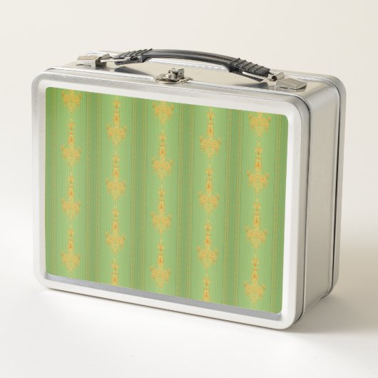 Lunch Box Baroque motif floral avec bordure (Devant)