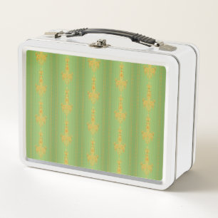 Lunch Box Baroque motif floral avec bordure