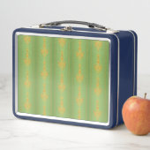 Lunch Box Baroque motif floral avec bordure (En situation)